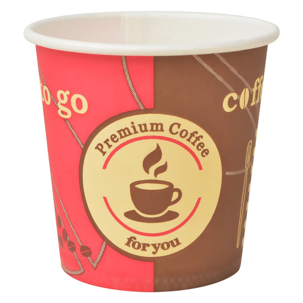 1000 pcs Disposable Coffee Cups Paper 120 ml (4 oz)