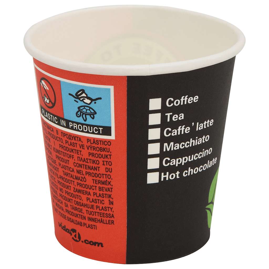 1000 pcs Disposable Coffee Cups Paper 120 ml (4 oz)
