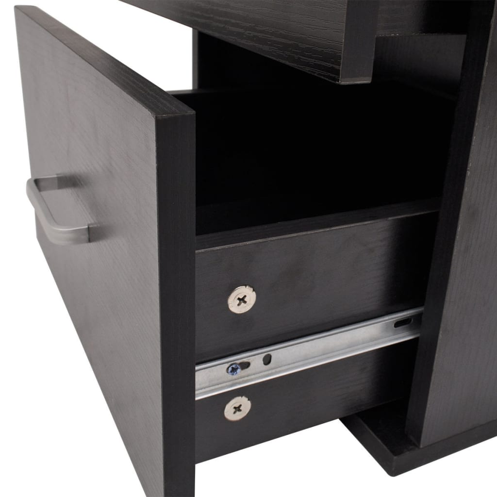 11 Piece Bathroom Furniture Set with Basin with Tap Black