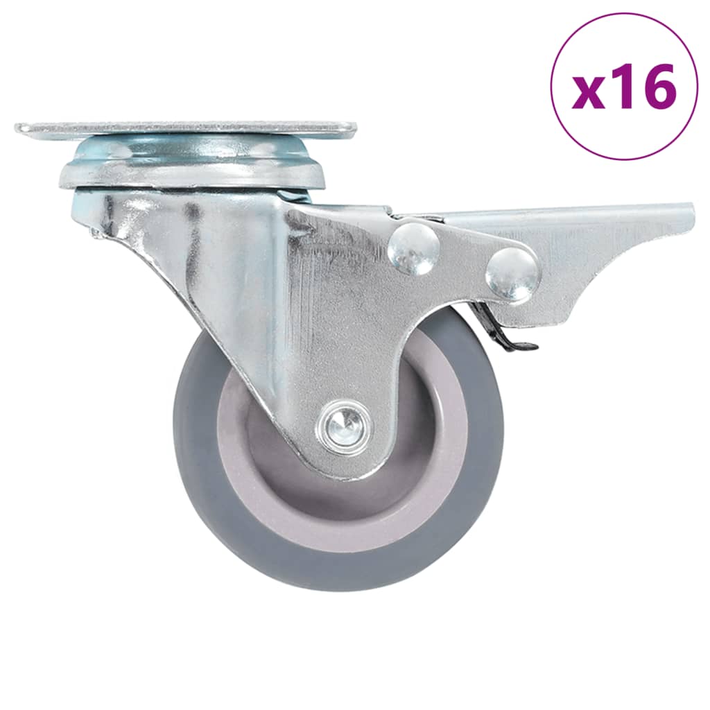 16 pcs Swivel Casters 50 mm