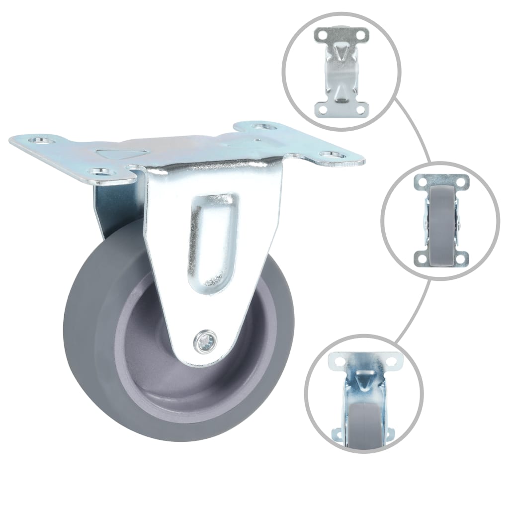 16 pcs Fixed Casters 75 mm