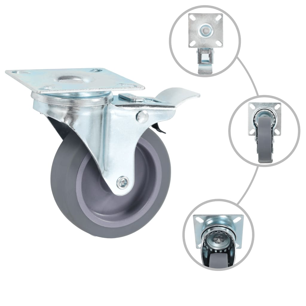 16 pcs Swivel Casters 75 mm