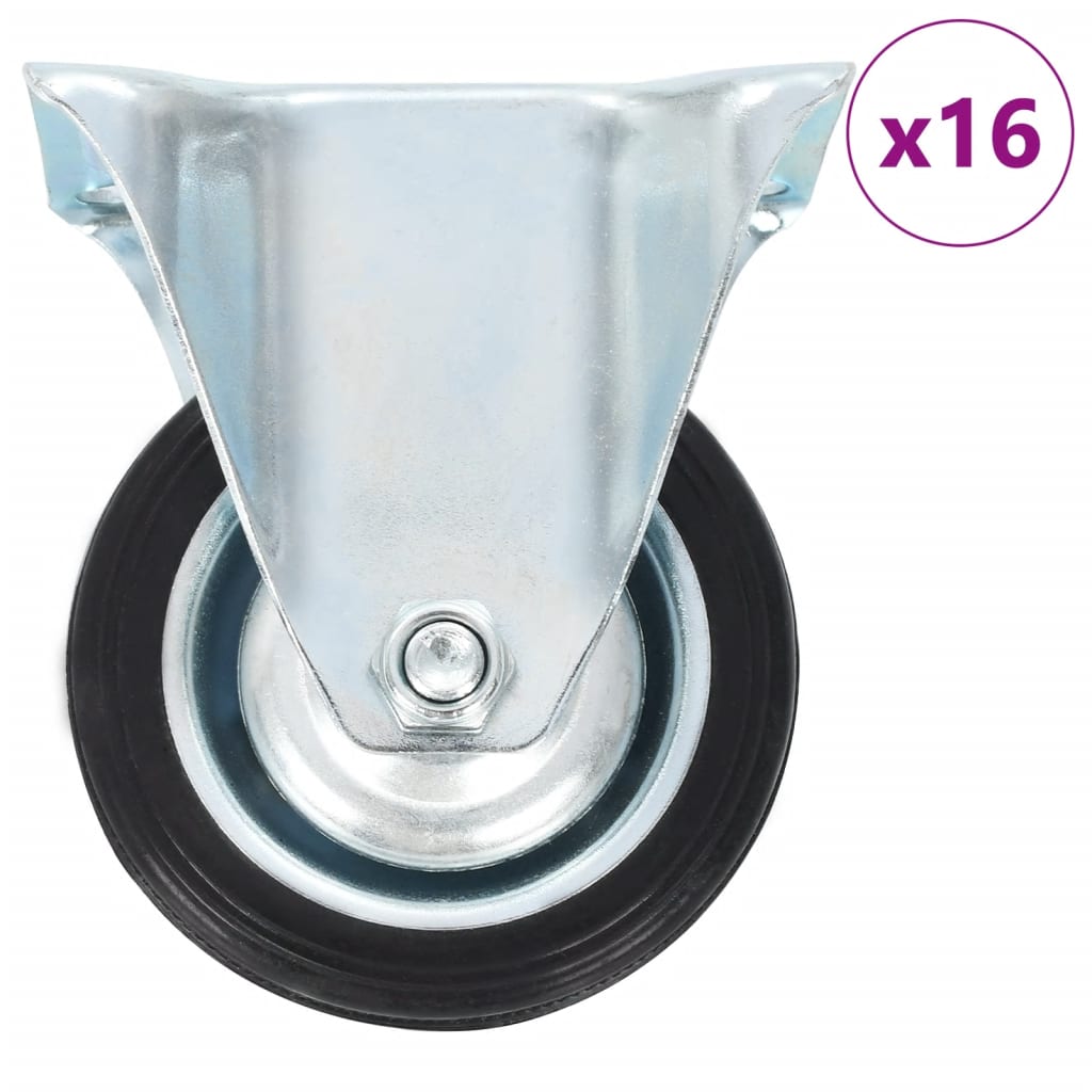 16 pcs Fixed Casters 75 mm