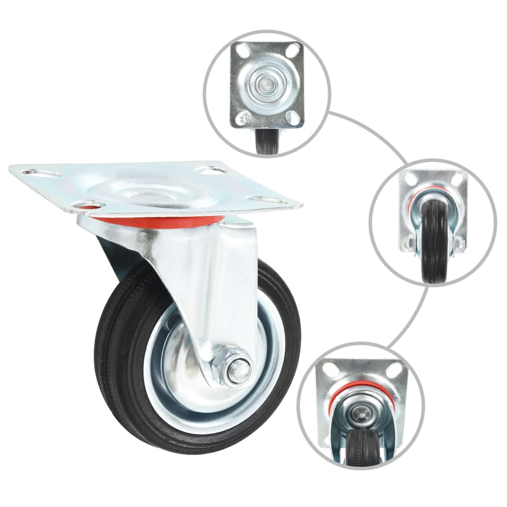 16 pcs Swivel Casters 75 mm