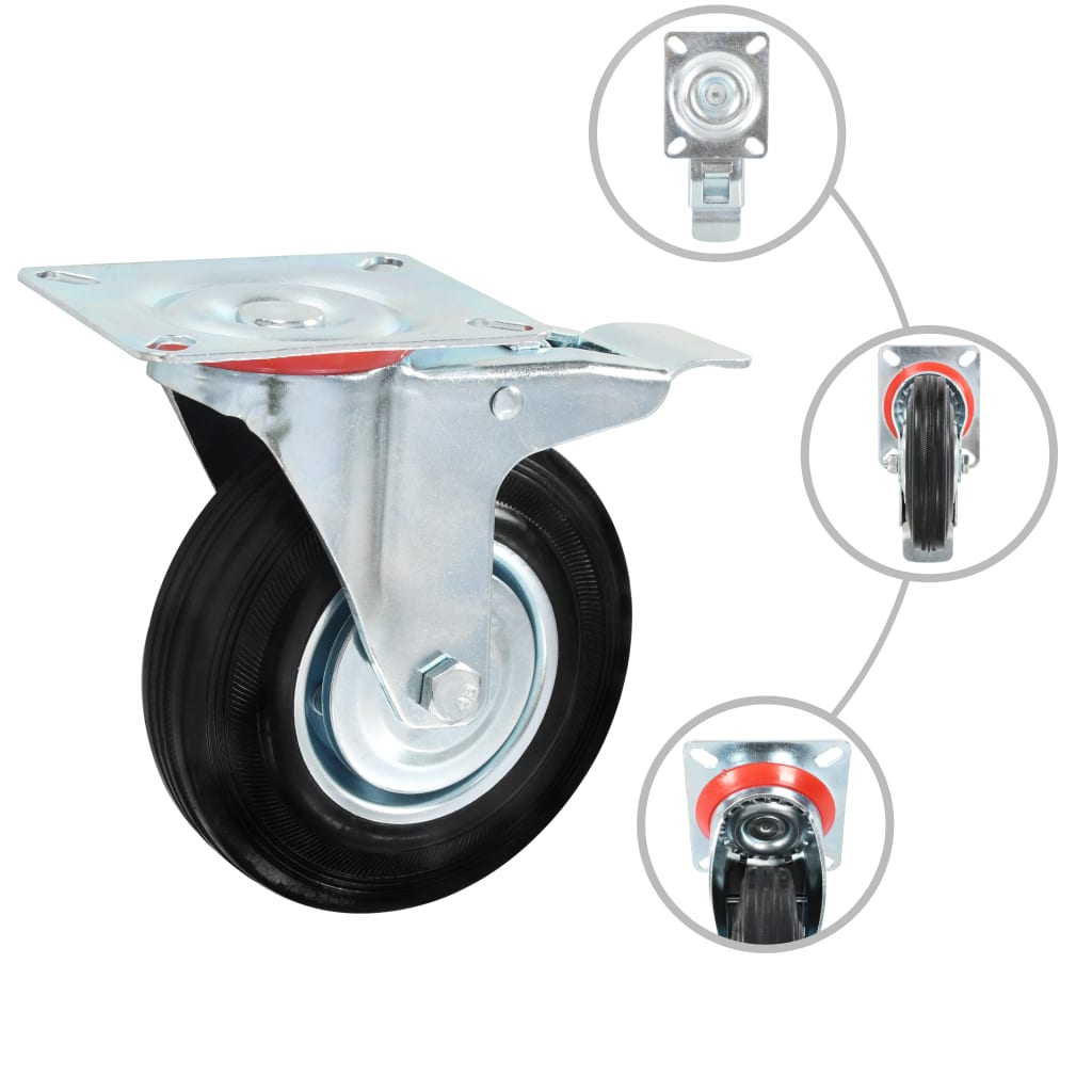 16 pcs Swivel Casters 125 mm