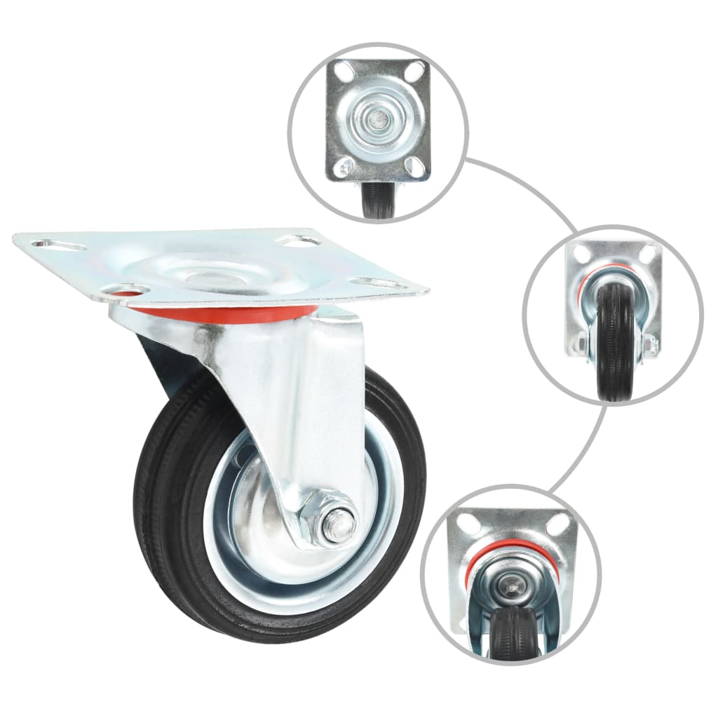 16 pcs Swivel Casters 75 mm