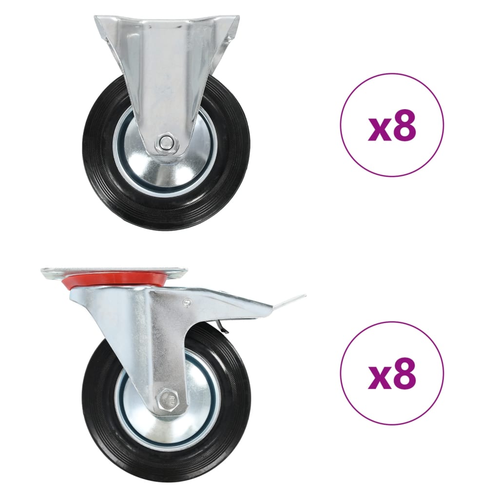 16 pcs Casters 160 mm