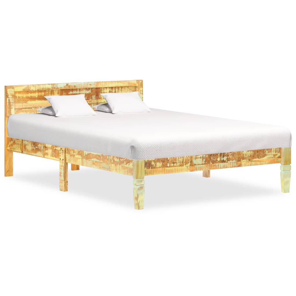 Bed Frame without Mattress Solid Reclaimed Wood 120x200cm
