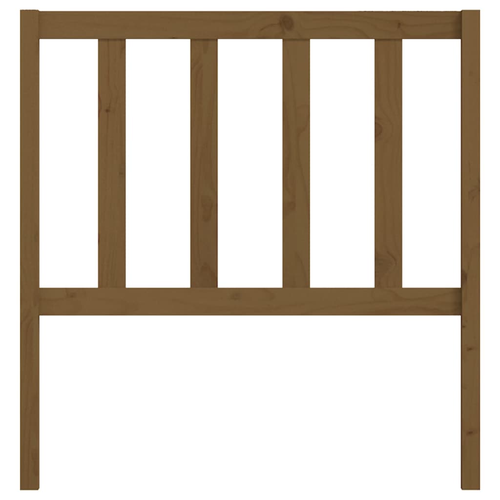 Bed Headboard Honey Brown 81x4x100 cm Solid Wood Pine