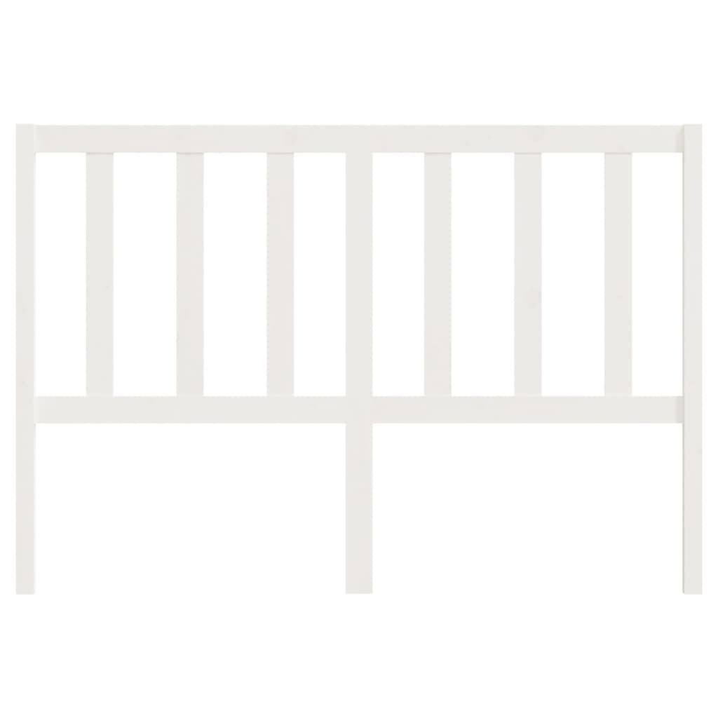 Bed Headboard White 156x4x100 cm Solid Wood Pine