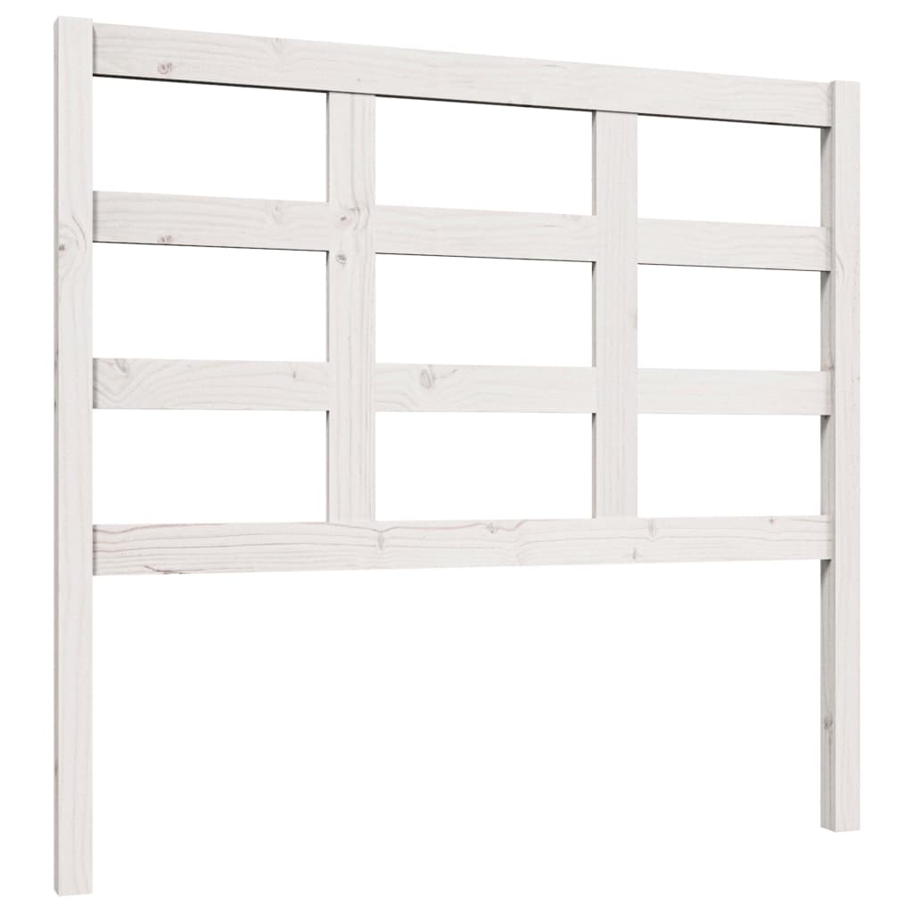 Bed Headboard White 105.5x4x100 cm Solid Wood Pine