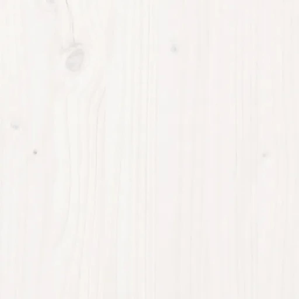 Bed Headboard White 165.5x4x100 cm Solid Pine Wood