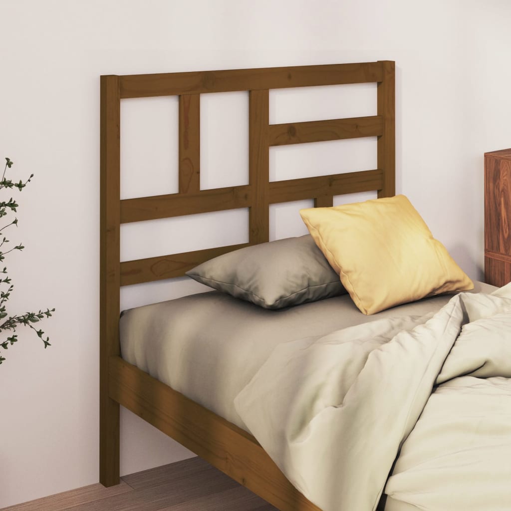 Bed Headboard Honey Brown 96x4x104 cm Solid Wood Pine