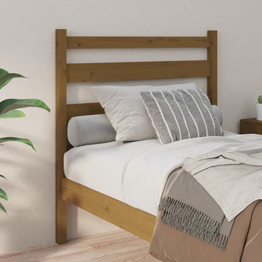 Bed Headboard Honey Brown 96x4x100 cm Solid Wood Pine