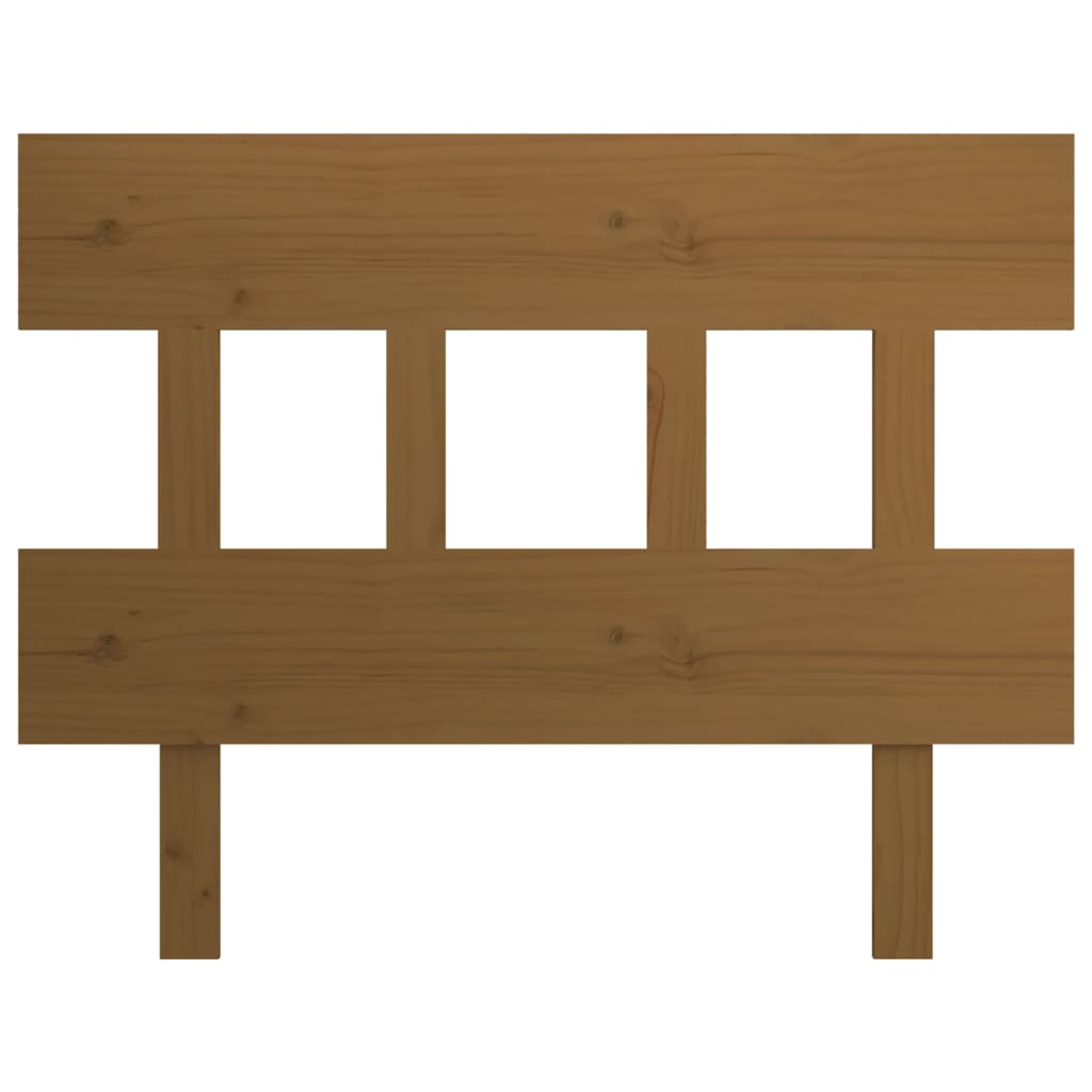 Bed Headboard Honey Brown 78.5x3x81 cm Solid Wood Pine