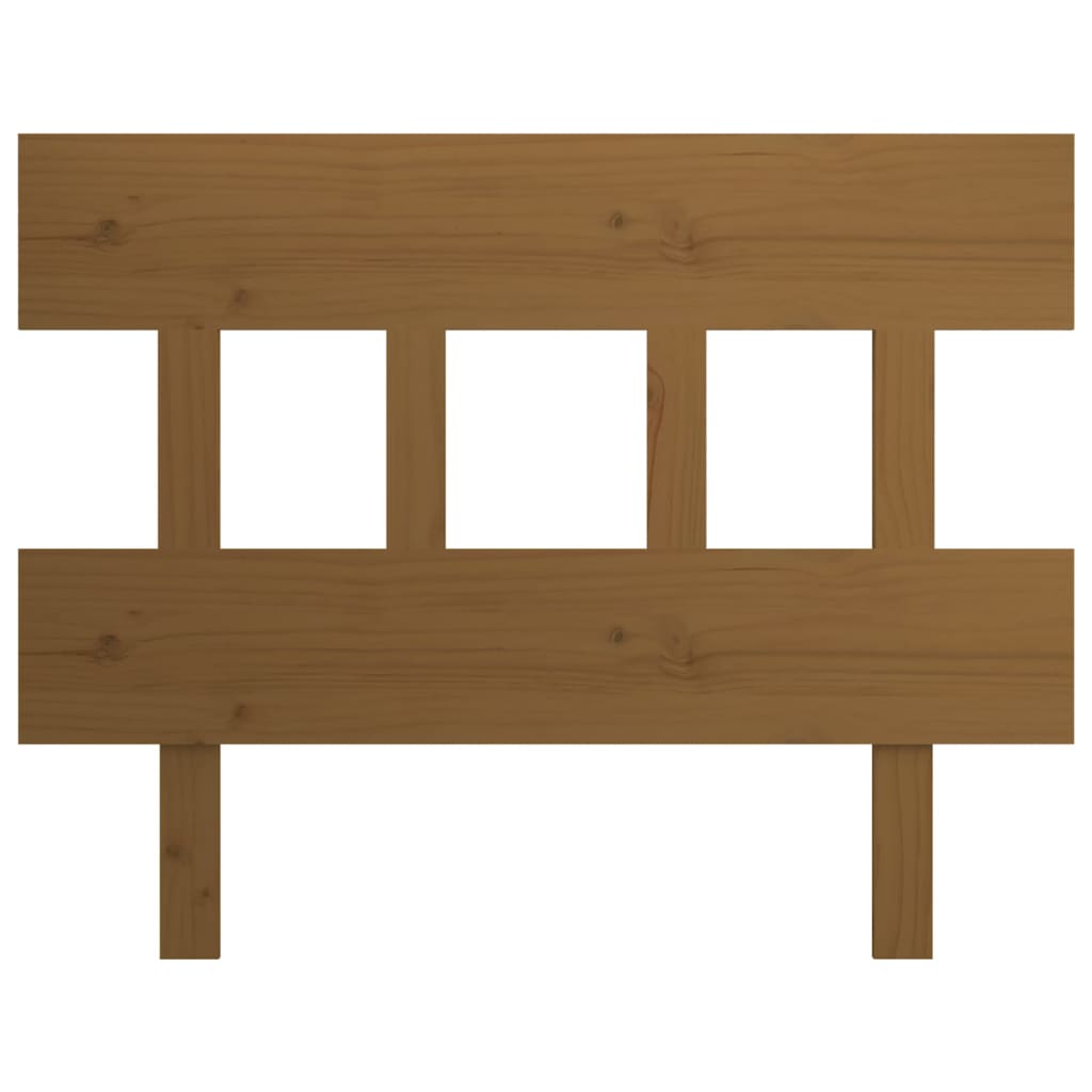 Bed Headboard Honey Brown 93.5x3x81 cm Solid Wood Pine