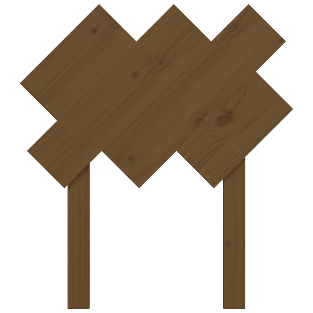 Bed Headboard Honey Brown 72.5x3x81 cm Solid Wood Pine