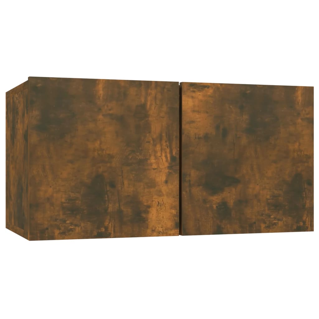 10 Piece TV Cabinet Set Smoked Oak Engineered Wood
