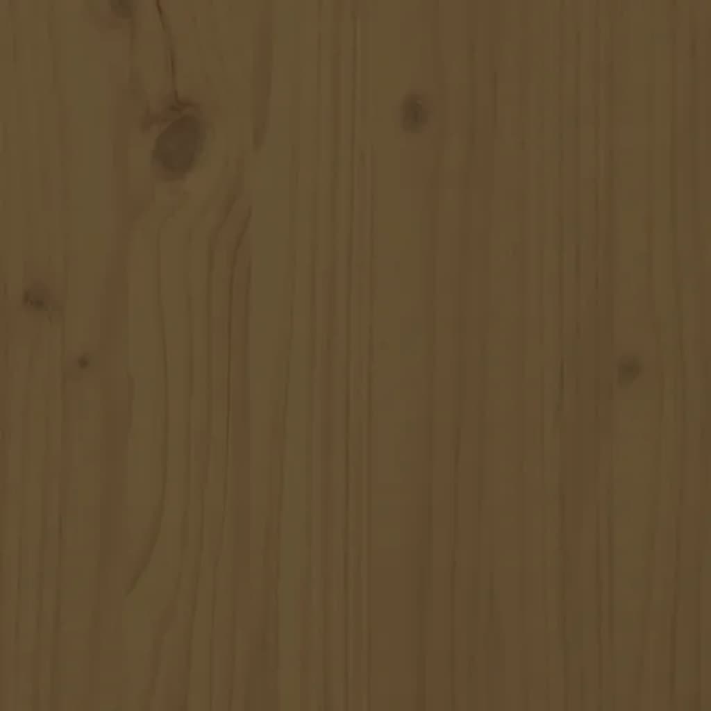 Bedside Cabinet 2pcs Honey Brown 79.5x38x65.5cm Solid Wood Pine