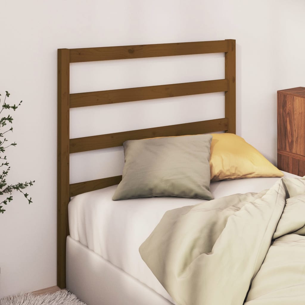 Bed Headboard Honey Brown 95x4x100 cm Solid Wood Pine