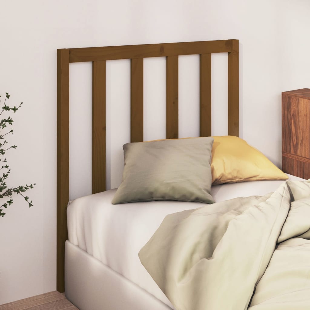 Bed Headboard Honey Brown 95x4x100 cm Solid Wood Pine