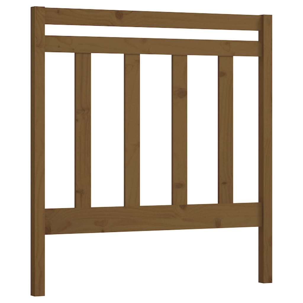 Bed Headboard Honey Brown 95x4x100 cm Solid Wood Pine