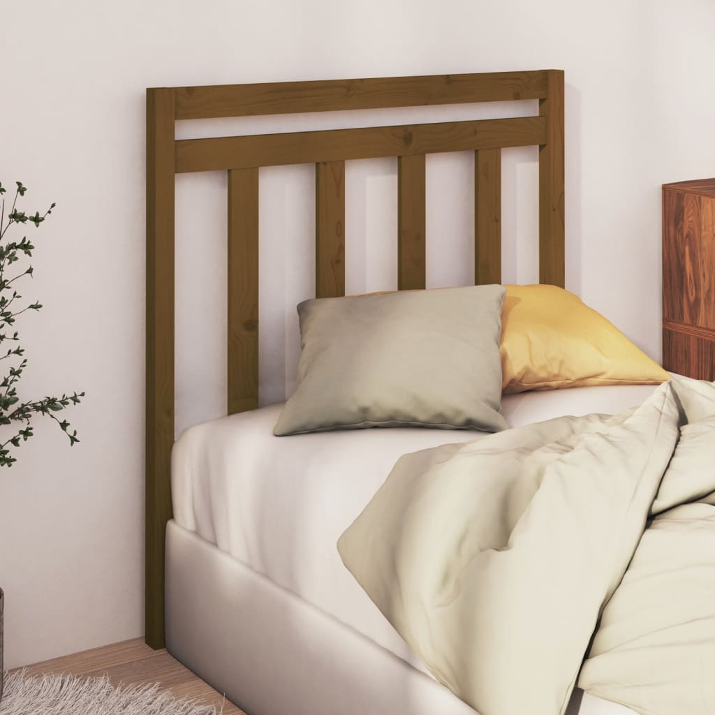 Bed Headboard Honey Brown 95x4x100 cm Solid Wood Pine