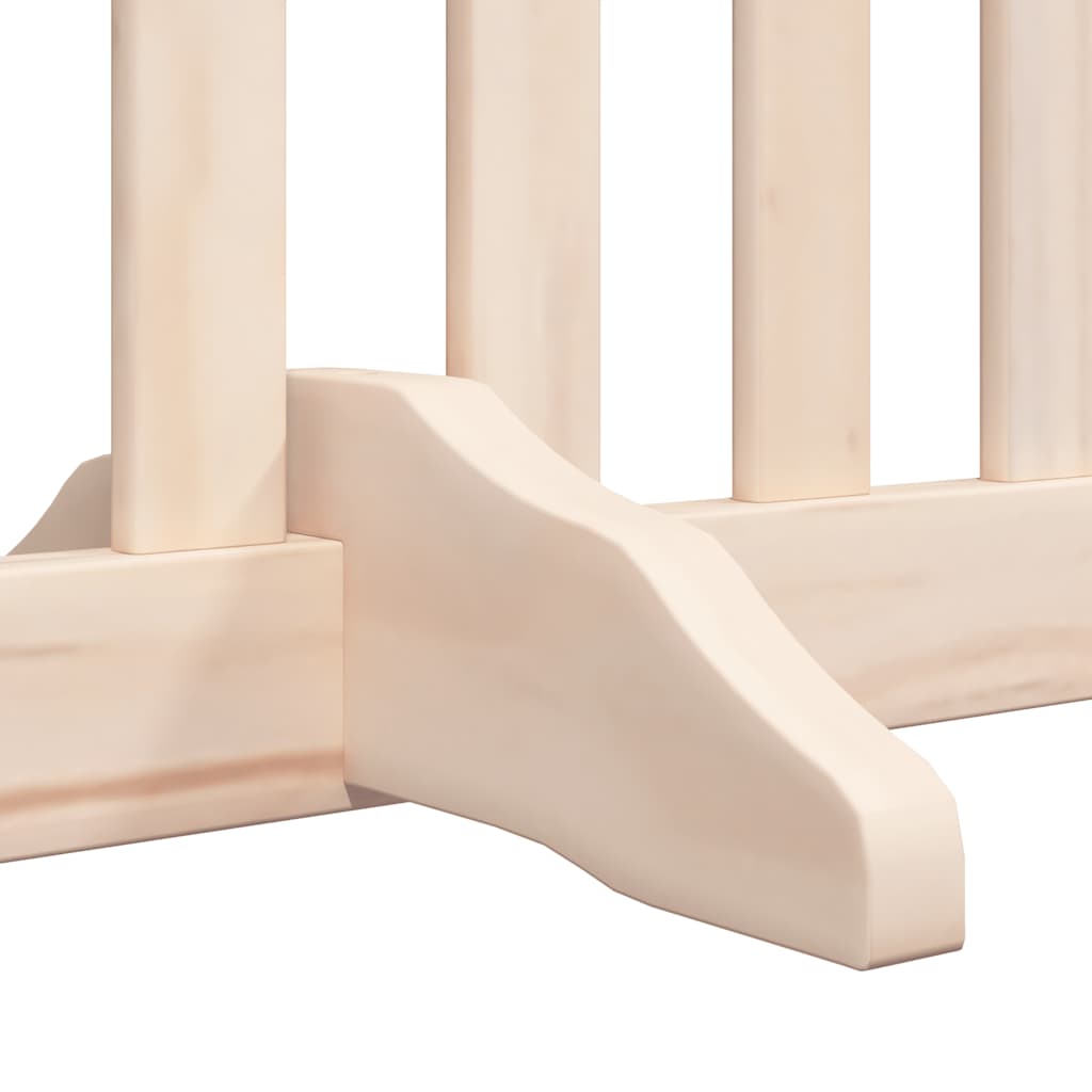 Dog Gate with Door Foldable 12 Panels 960 cm Poplar Wood