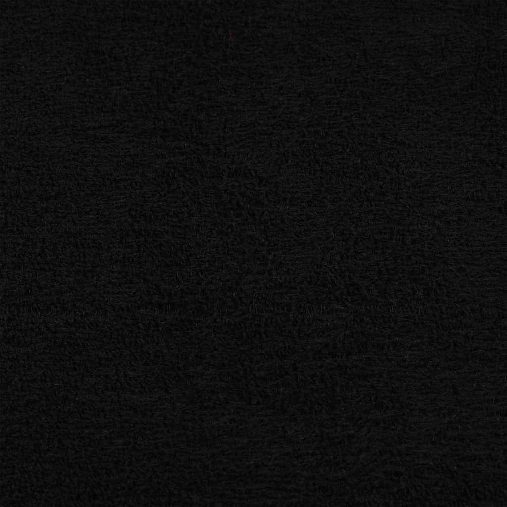 Hand Towels 4 pcs Black 50x100 cm 360 gsm 100% Cotton