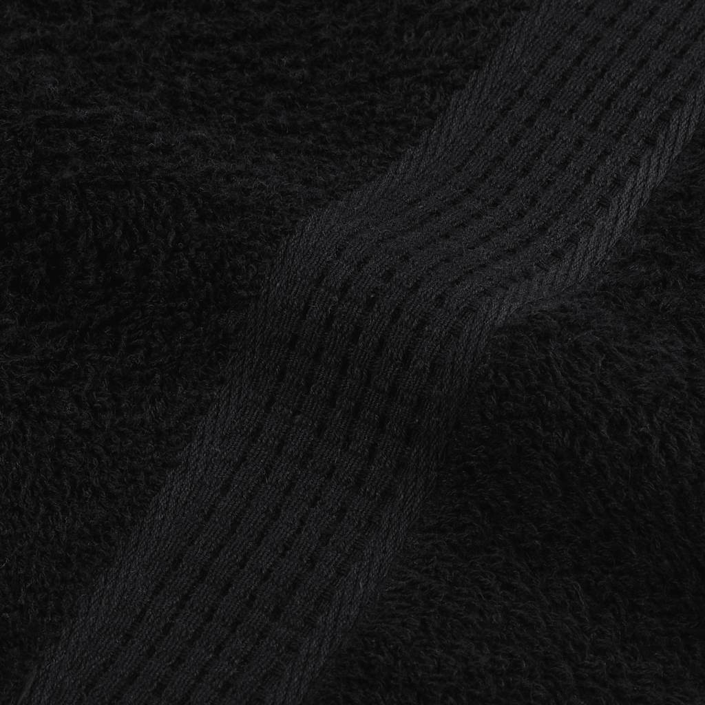 Hand Towels 4 pcs Black 50x100 cm 360 gsm 100% Cotton