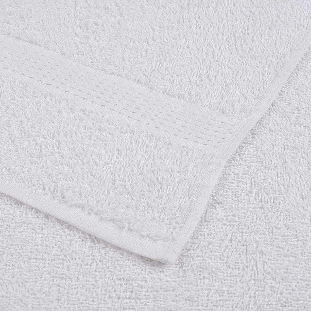 12 Piece Towel Set White 360 gsm 100% Cotton