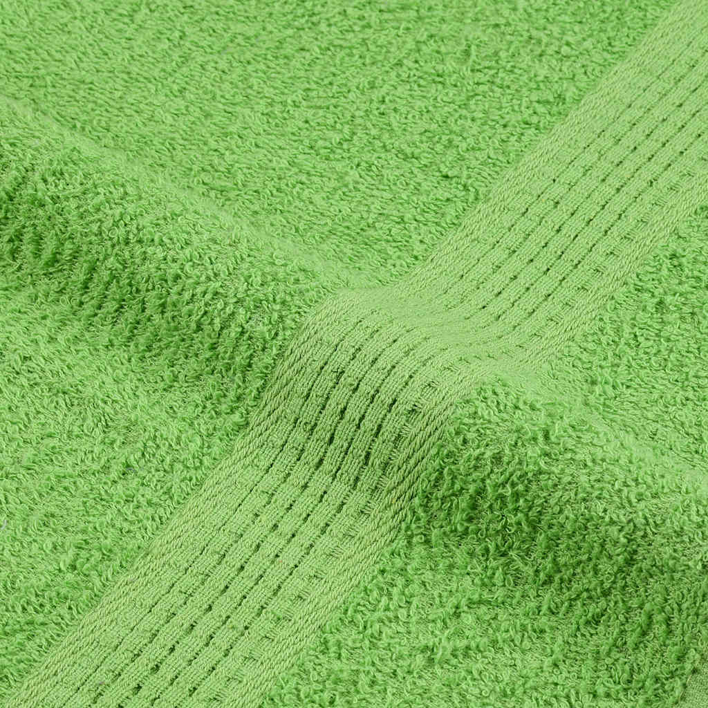 12 Piece Towel Set Apple Green 360 gsm 100% Cotton