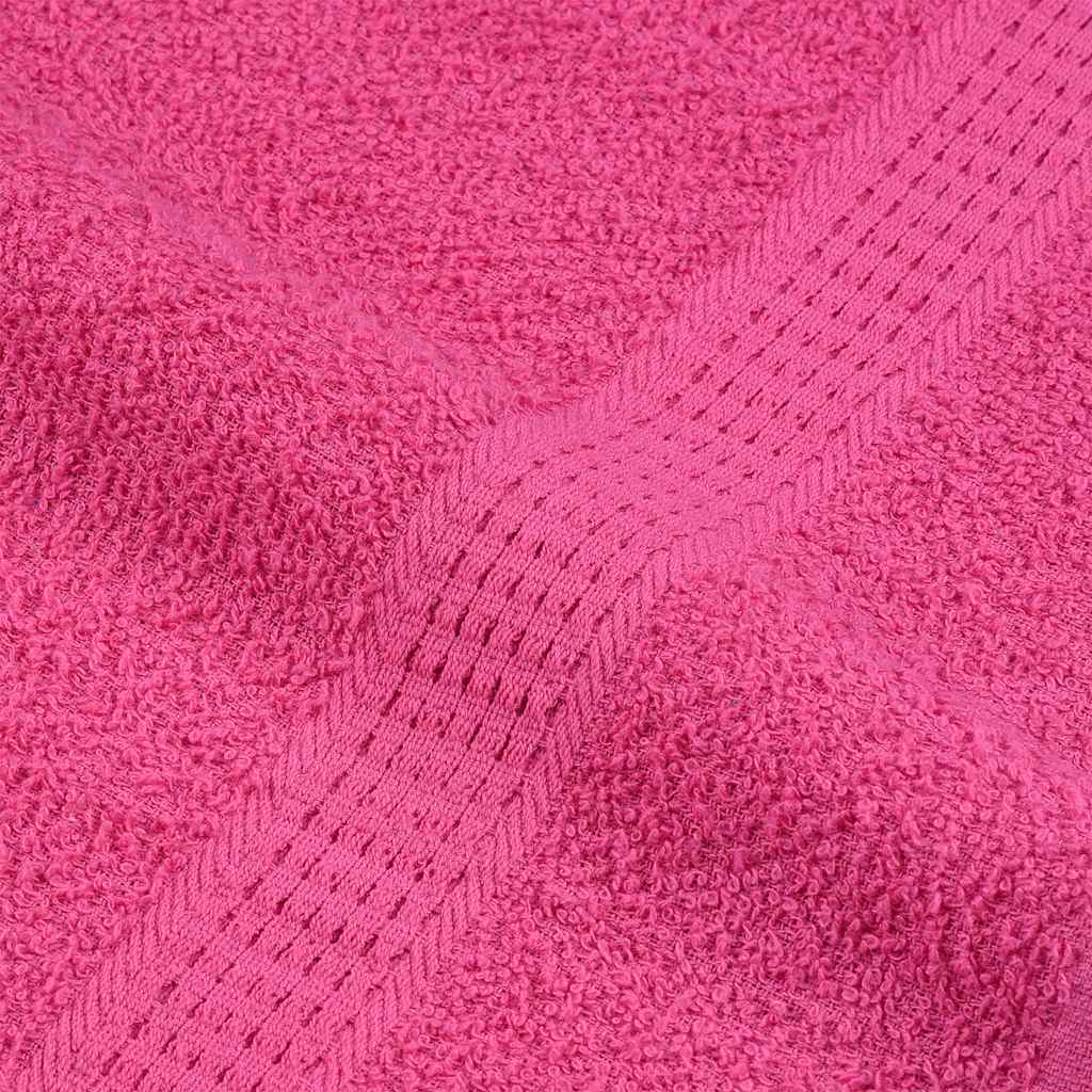 12 Piece Towel Set Pink 360 gsm 100% Cotton