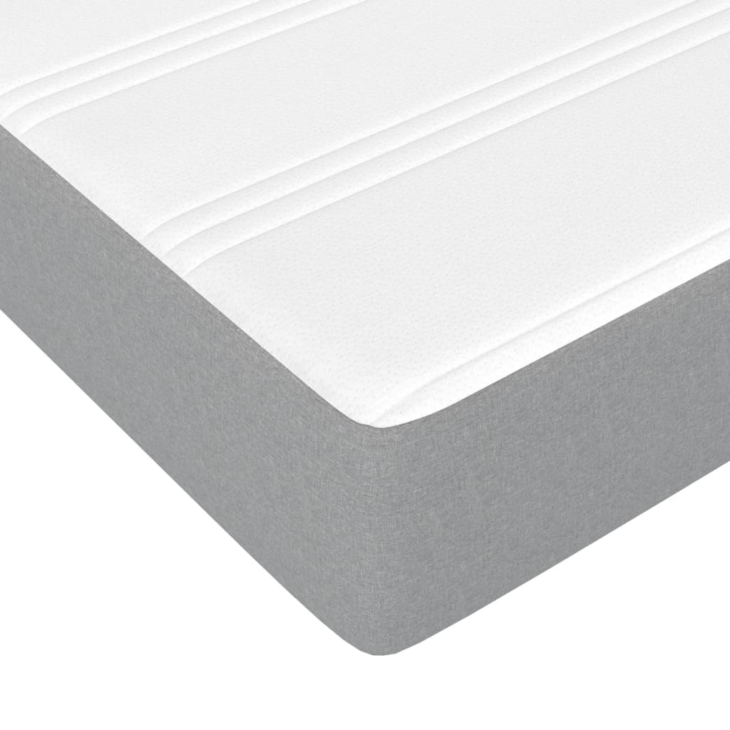 Bed with Mattress White 200x200 cm Solid Wood Pine