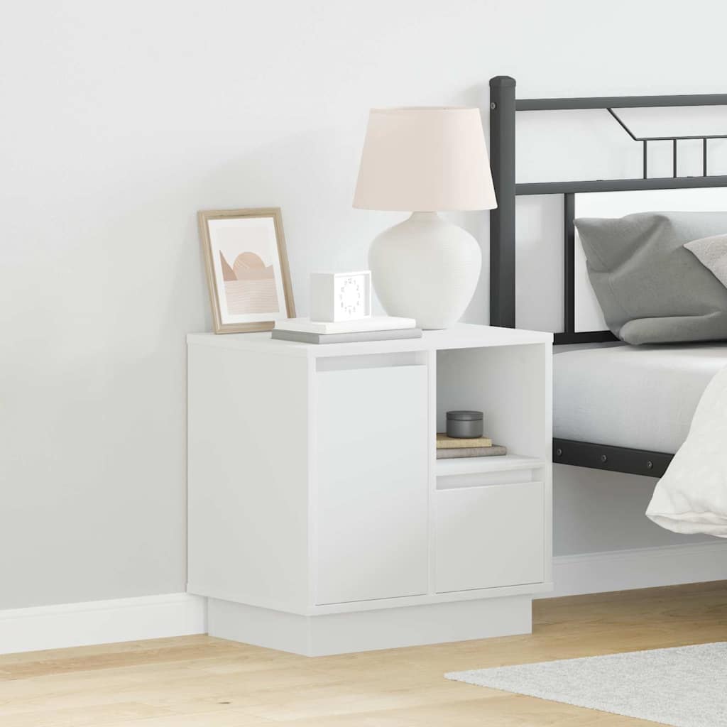 Bedside Cabinet 2 pcs White 50 x 34.5 x 50 cm Engineered wood