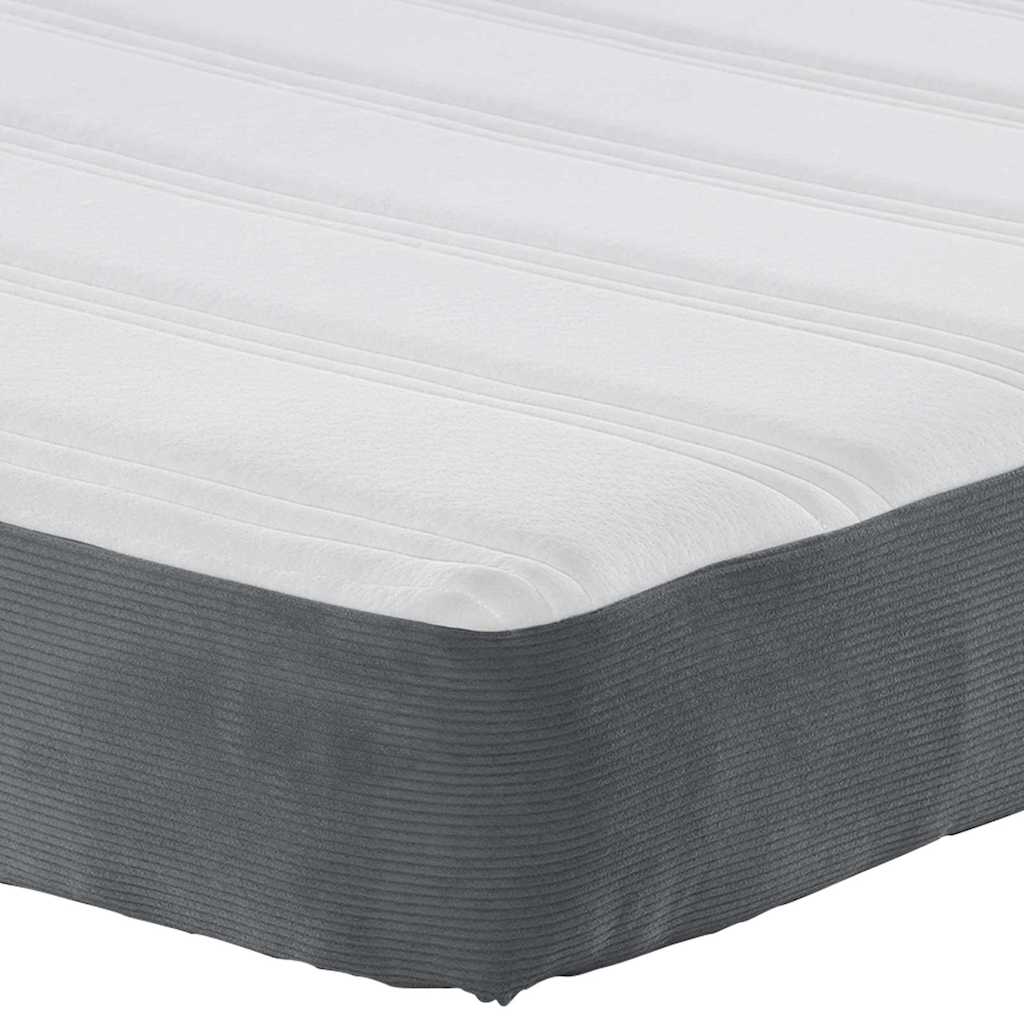 Bed Mattress with Mattress Grey 80 x 200 cm Fabric