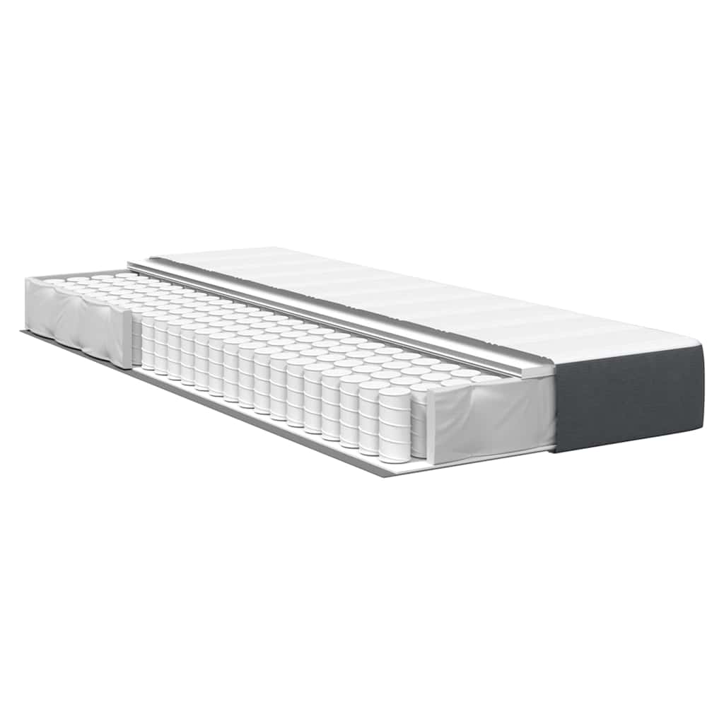 Bed Mattress with Mattress Grey 80 x 200 cm Fabric
