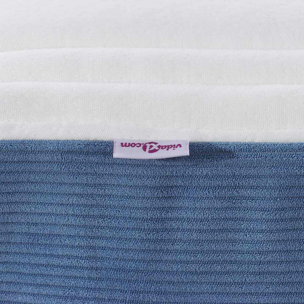 Bed Mattress with Mattress Blue 80 x 200 cm Fabric