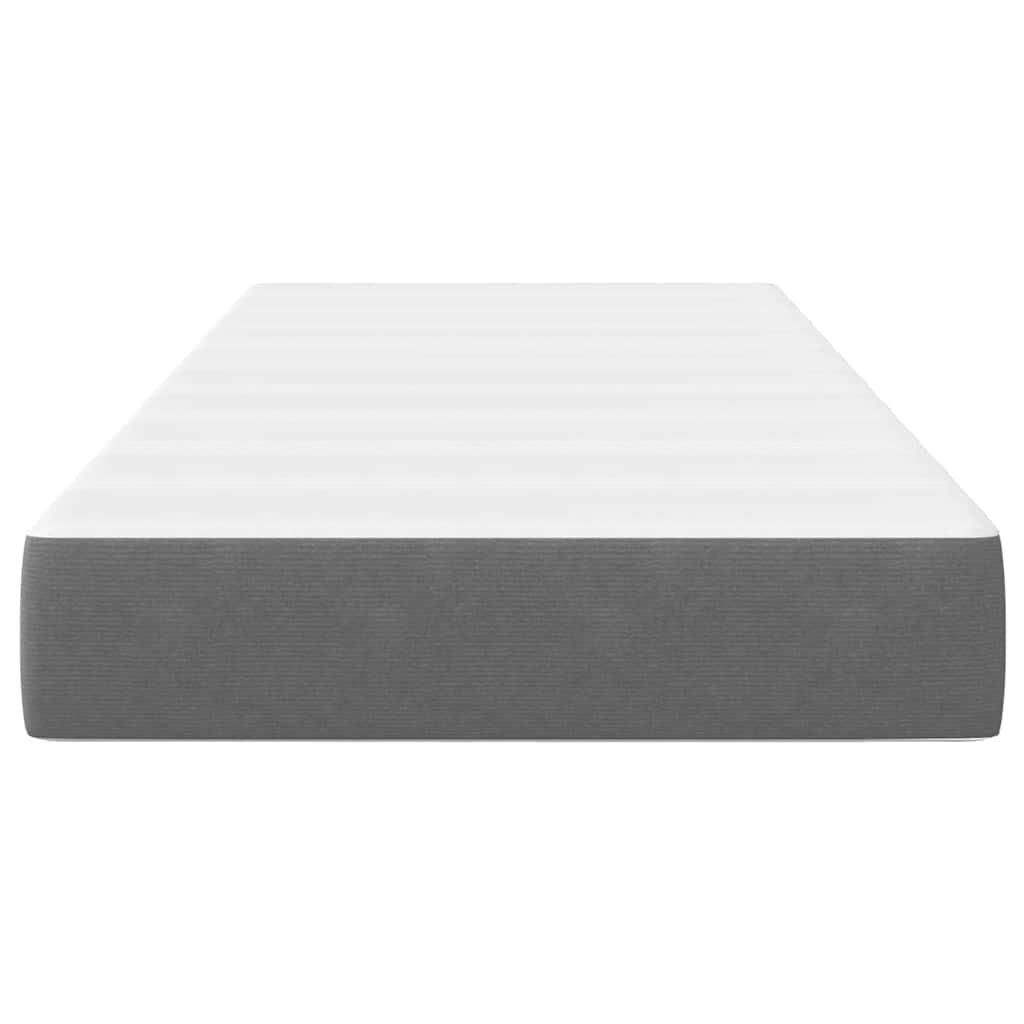 Bed Mattress with Mattress Light Grey 90 x 200 cm Fabric