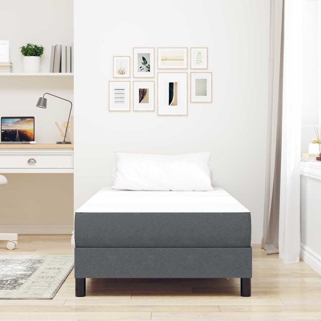 Bed Mattress with Mattress Grey 90 x 200 cm Fabric