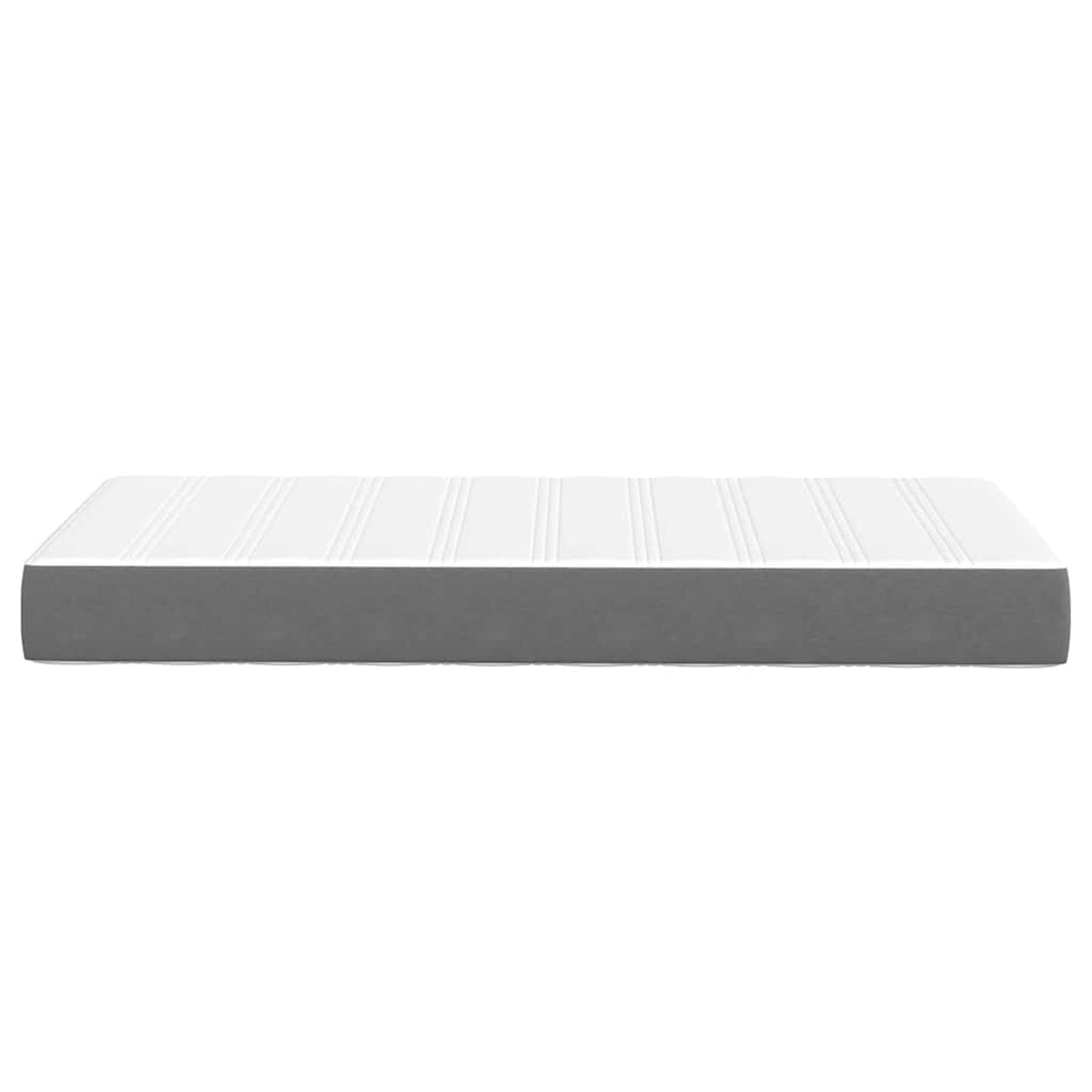 Bed Mattress with Mattress Light Grey 100 x 200 cm Fabric