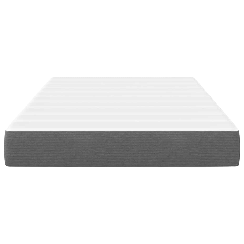 Bed Mattress with Mattress Light Grey 120 x 200 cm Fabric