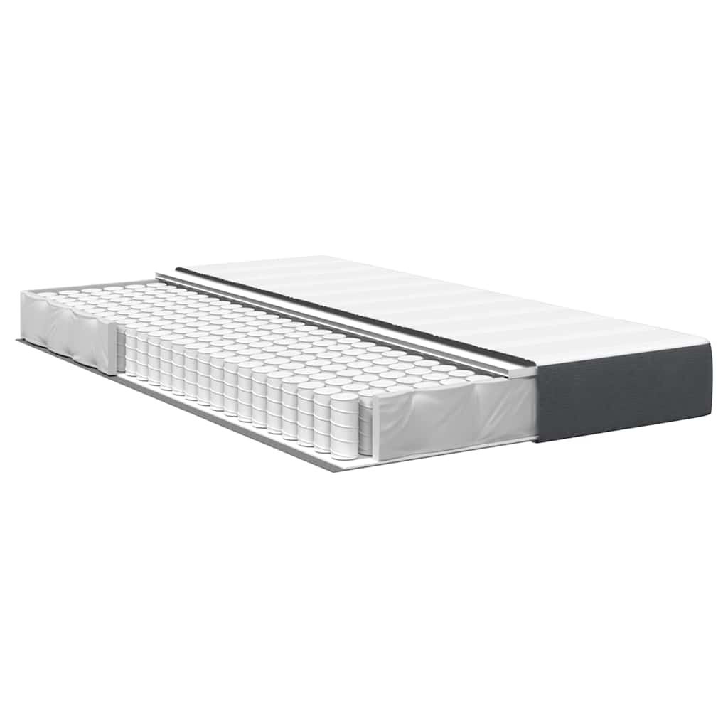 Bed Mattress with Mattress Grey 120 x 200 cm Fabric