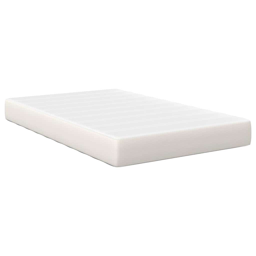 Bed Mattress with Mattress Cream 120 x 200 cm Fabric