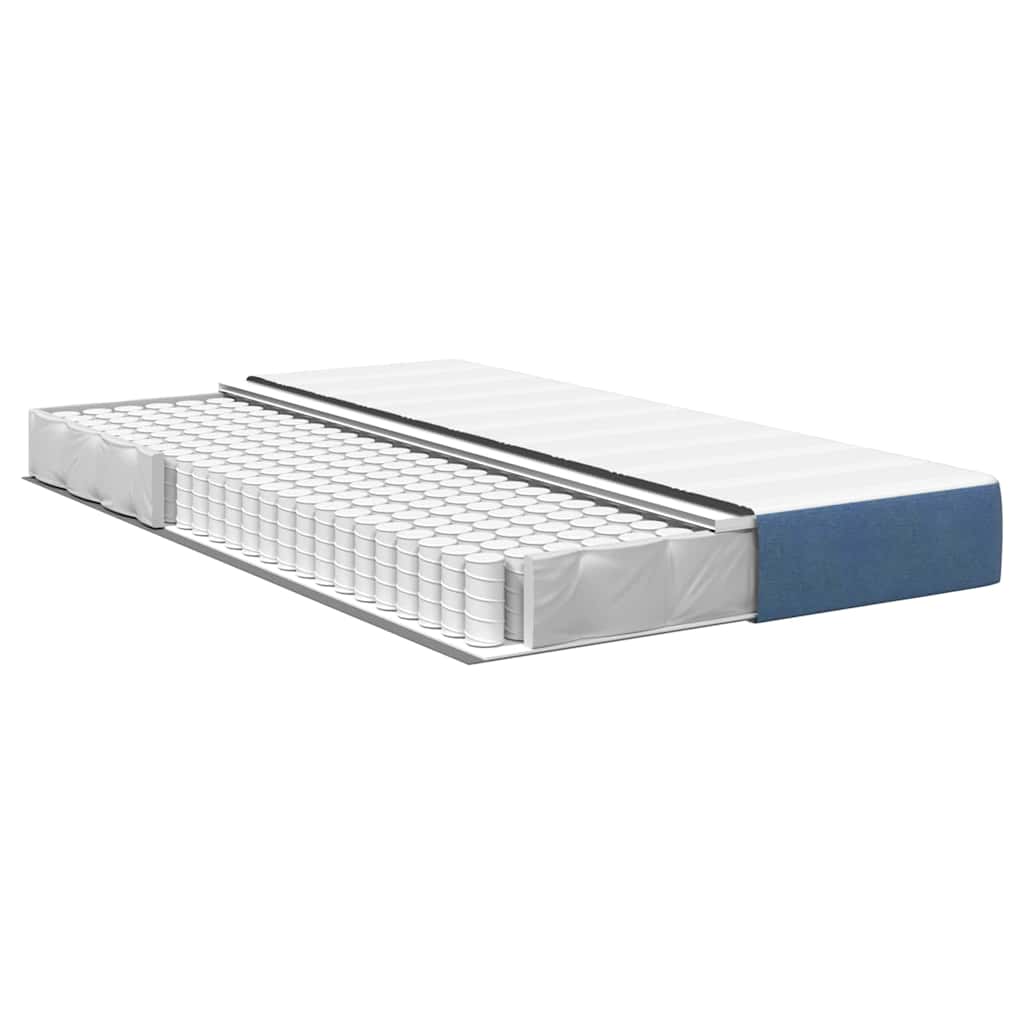 Bed Mattress with Mattress Blue 120 x 200 cm Fabric