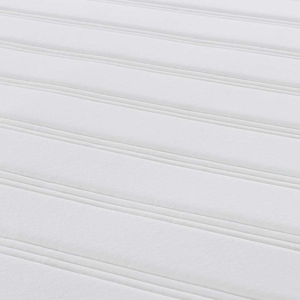 Bed Mattress with Mattress Light Grey 140 x 190 cm Fabric