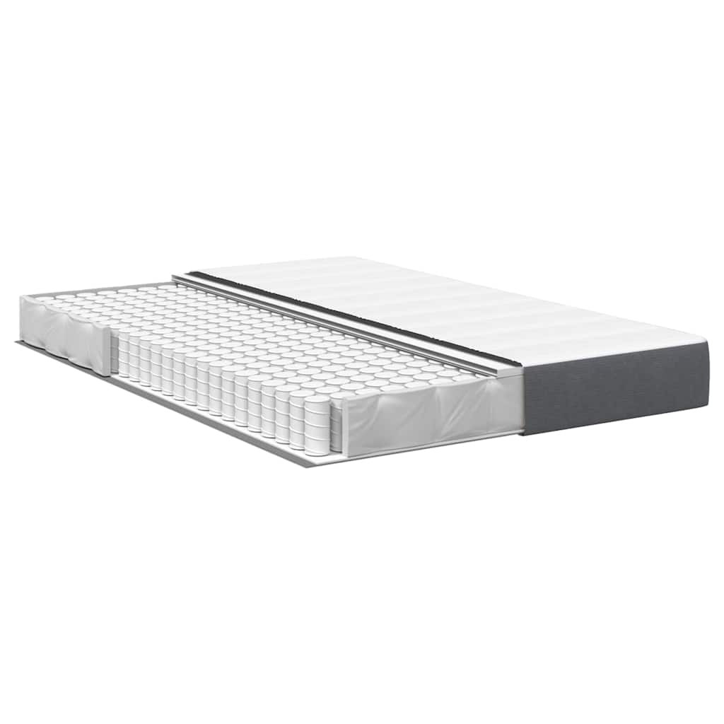 Bed Mattress with Mattress Grey 160 x 200 cm Fabric