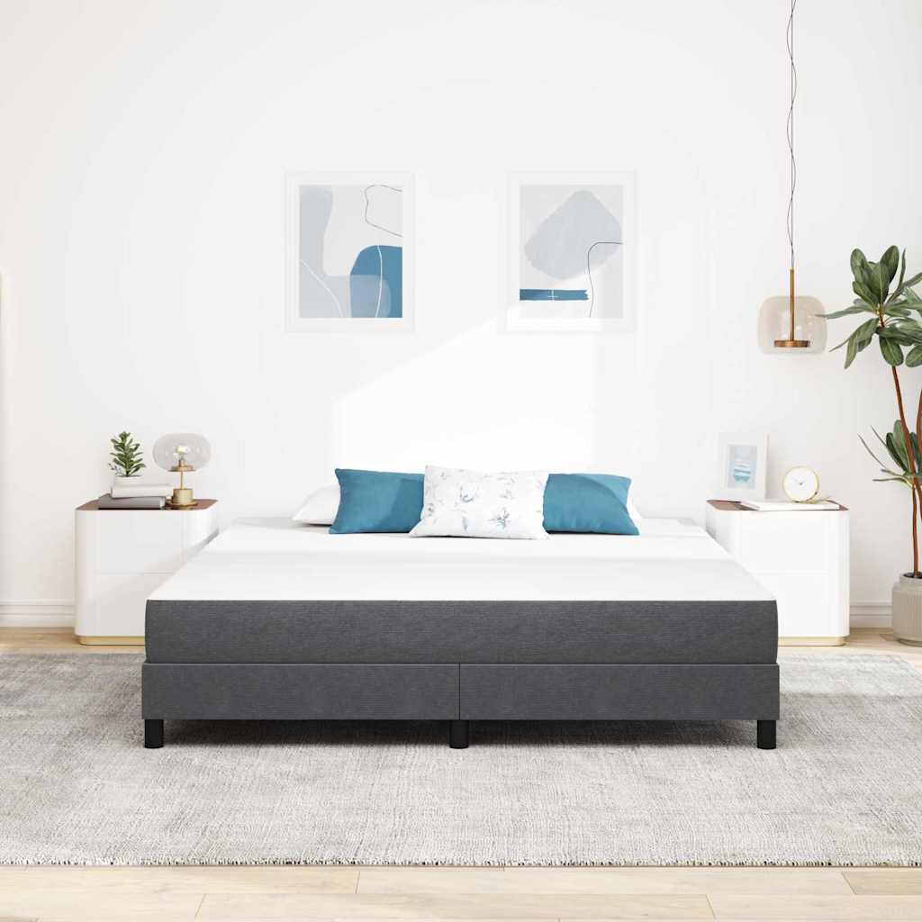Bed Mattress with Mattress Grey 180 x 200 cm Fabric