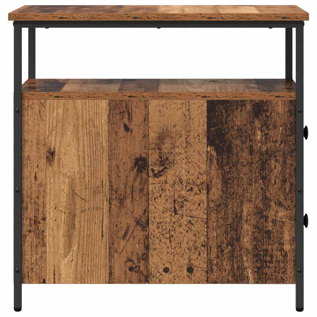 Bedside Cabinet 2 pcs Old wood 30 x 60 x 60 cm Engineered wood