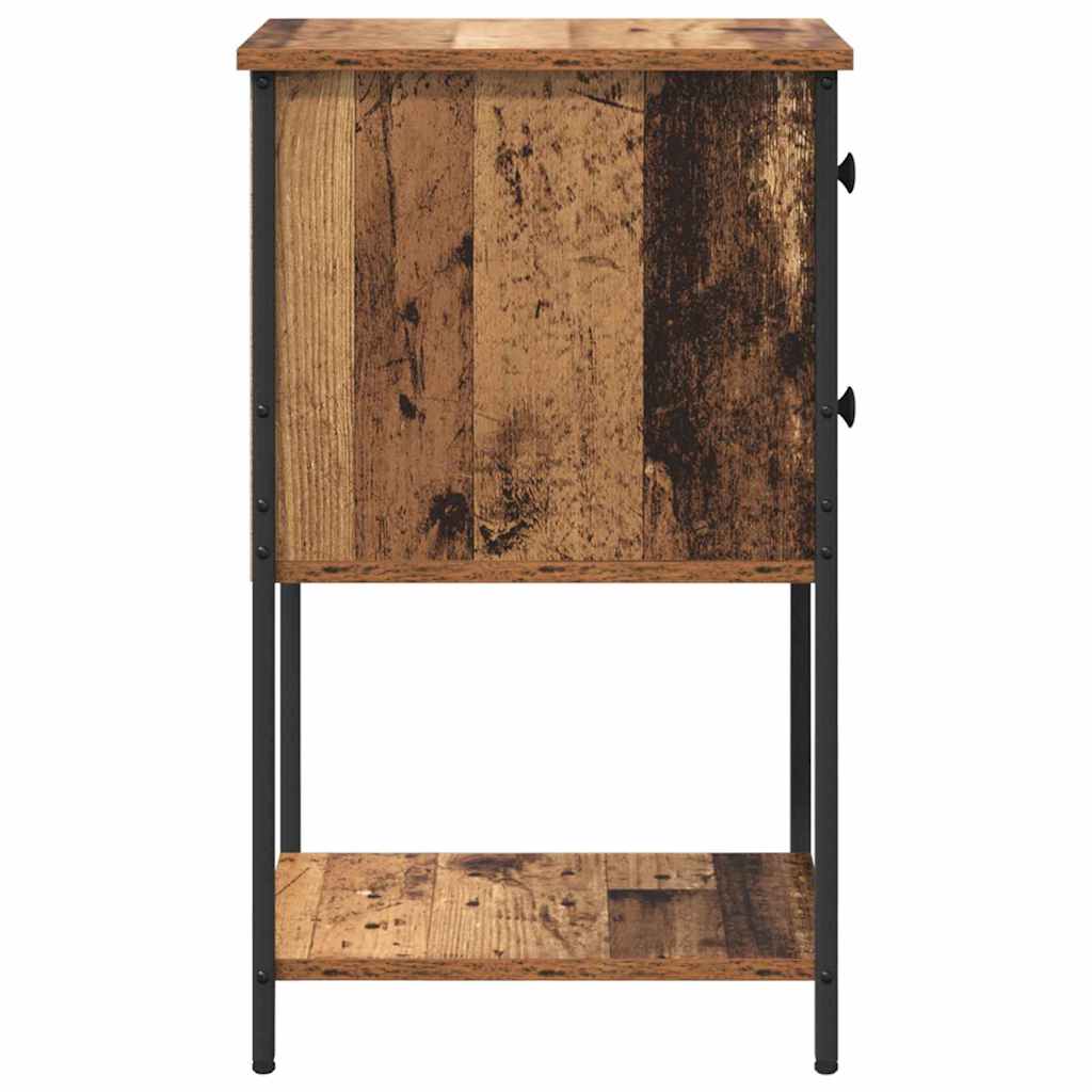 Bedside Cabinet 2 pcs Old wood 32 x 42 x 70 cm Engineered wood